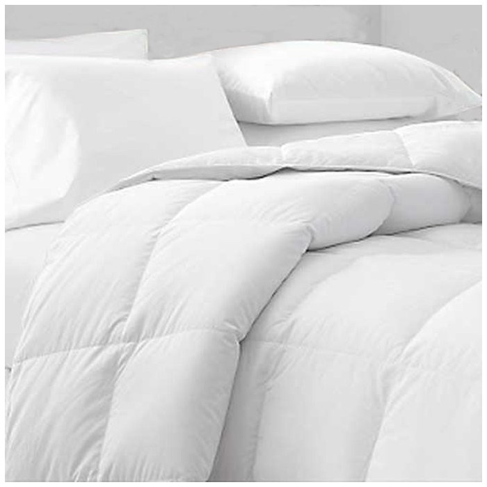 COUETTE DUVET luxe 220x240 ,80% Duvet Oie Blanc 20% Plumettes. Enveloppe 100% Coton percale 110 fils/cm², 400 g/m²
