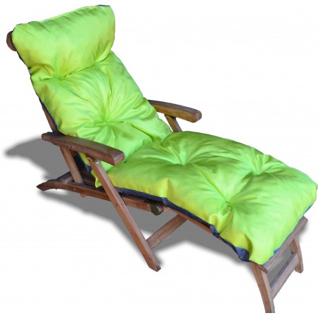 Coussin bain de soleil vert anis Clearance