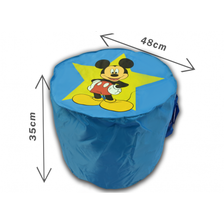 pouf BLEU  mickey mousse top model disney  pouf BLEU  mickey mousse top model disney