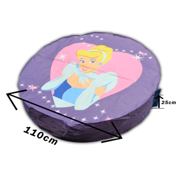 POUF DISNEY princesse geant 110 cm de diametre couleur mauve 2