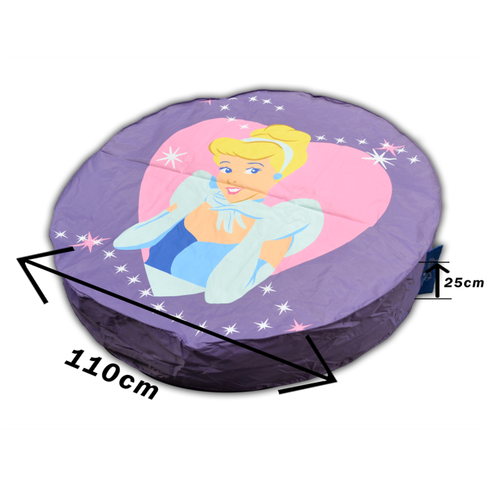 POUF DISNEY princesse geant 110 cm de diametre couleur mauve