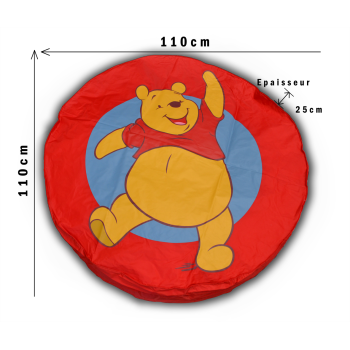pouf mickey disney geant  vert 110 cm de diametre 2