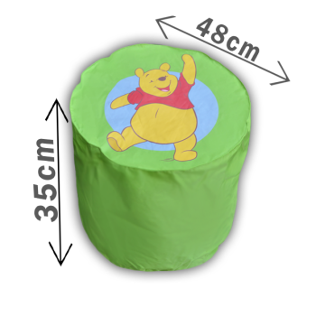 Pouf Vert Winnie Disney pas cher FABRIQUE EN FRANCE 2
