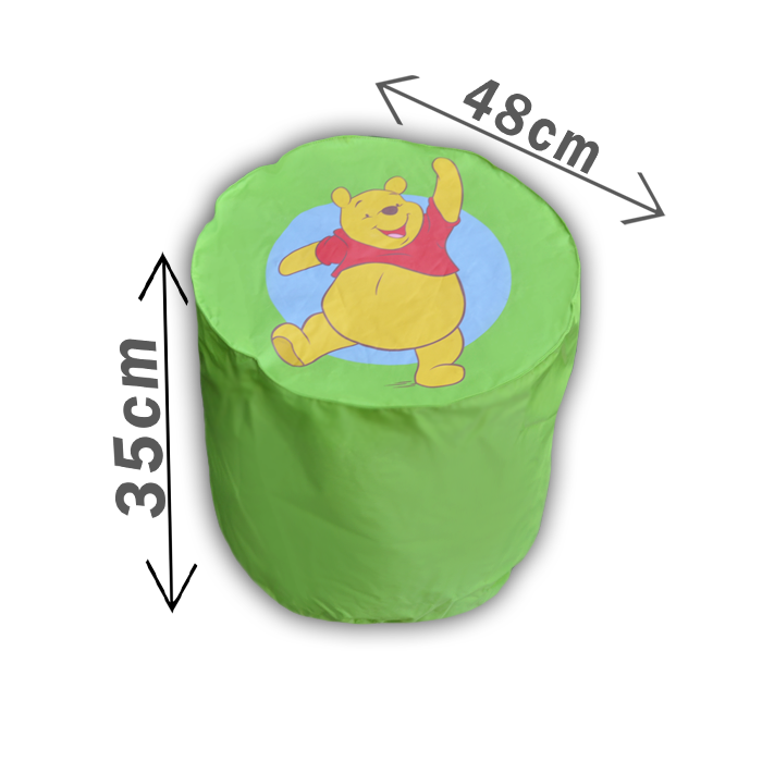 Pouf Vert Winnie Disney pas cher FABRIQUE EN FRANCE