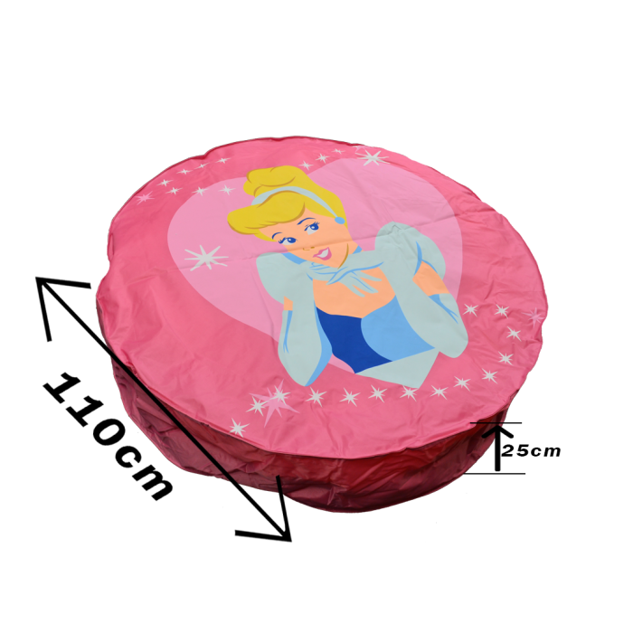 POUF disney princesse geant 110 cm de diametre couleur rose