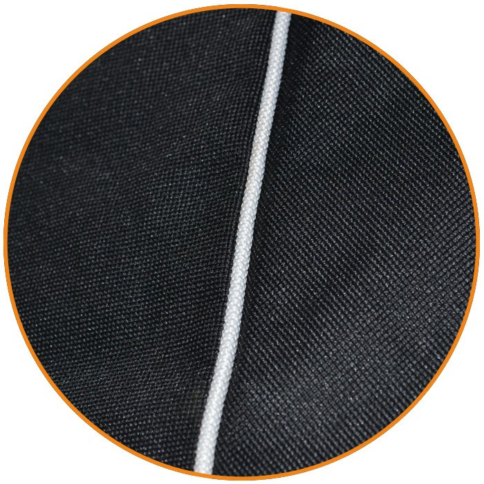 pouf sac assise banane noir zoom