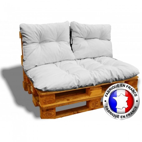 Kit coussins pour canape euro palettes 120x80 cm - épaisseur 17
