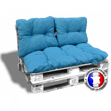 Kit coussins pour canape euro palettes 120x80 cm - épaisseur 17