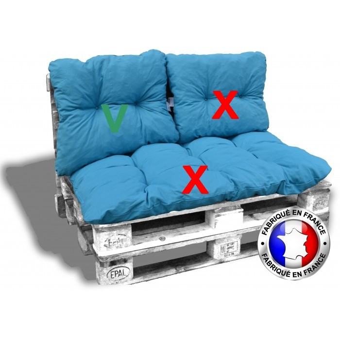 Kit coussins pour canape euro palettes 120x80...