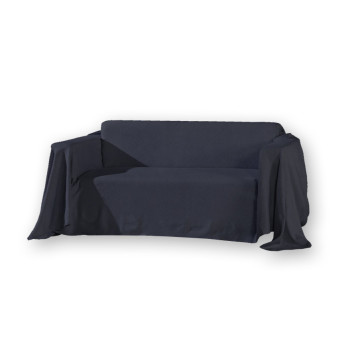 Jeté de canapé couleur noire 140x140 cm