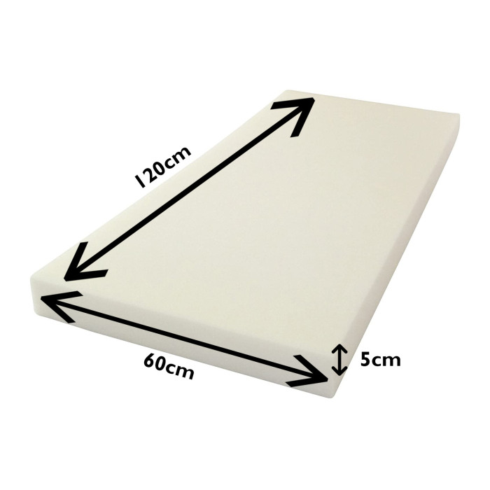 Plaque en mousse polyéther 120x60x5 cm