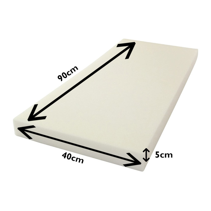 Plaque en mousse polyéther 90x40x5 cm idéal...