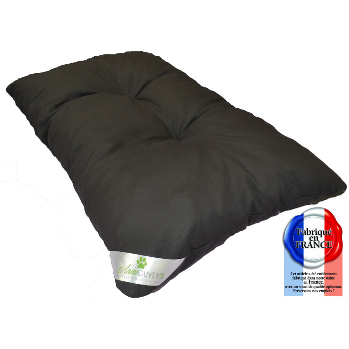Coussin tapis matelas noir pour chien