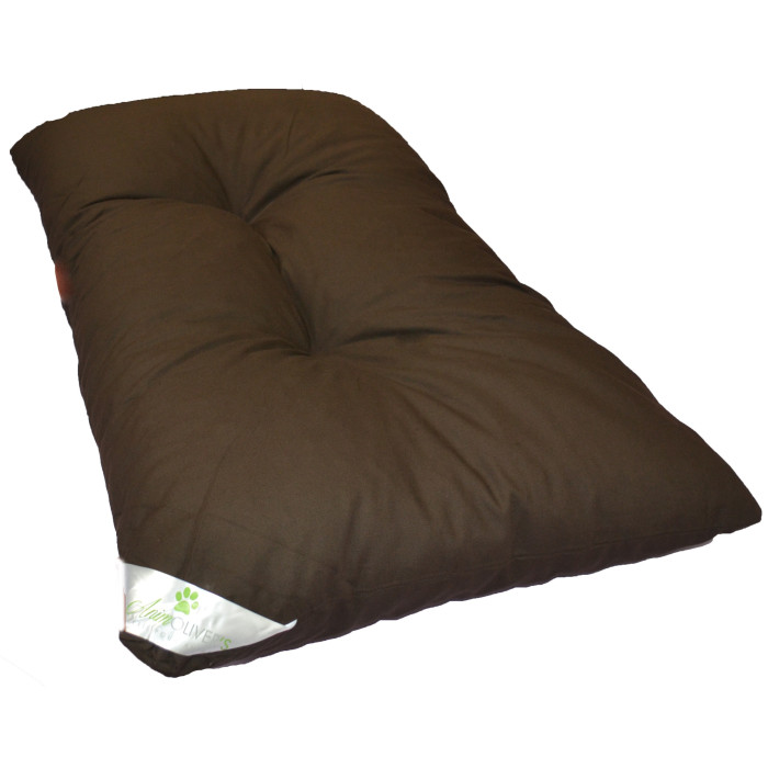 Coussin tapis matelas marron pour chien