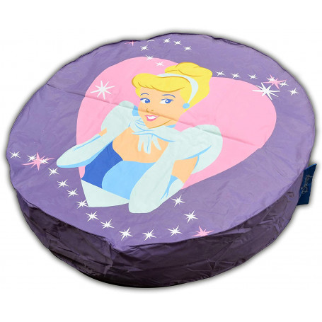 Housse pouf géant Disney Princess mauve