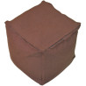 Pouf carré chocolat