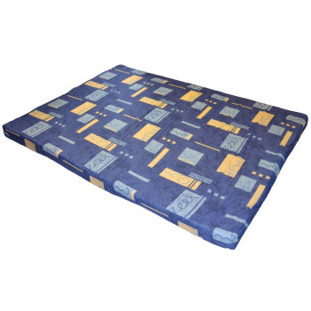 Matelas bleu avec motifs déhoussable 2