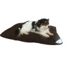 Coussin tapis matelas marron pour chien