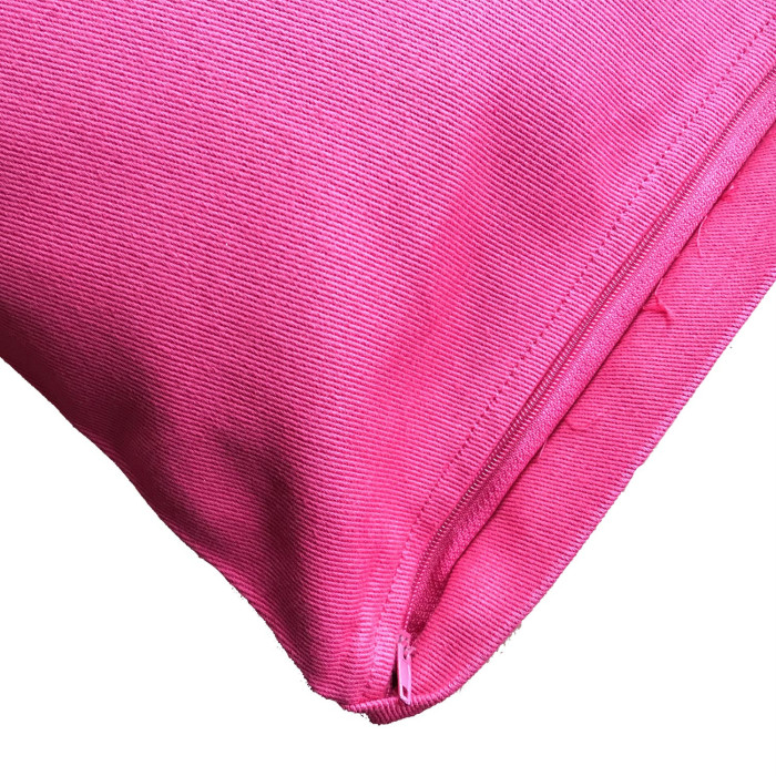 Housse pour coussin couleur fuchsia