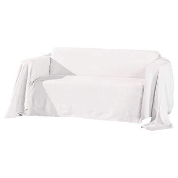 Jeté de canapé couleur sable 140x140 cm