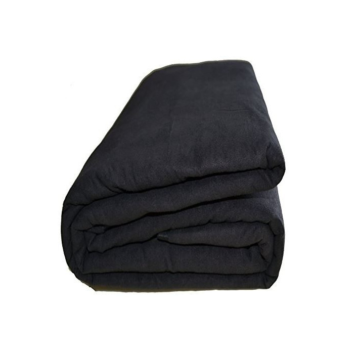 Jeté de canapé noir 200x140 cm