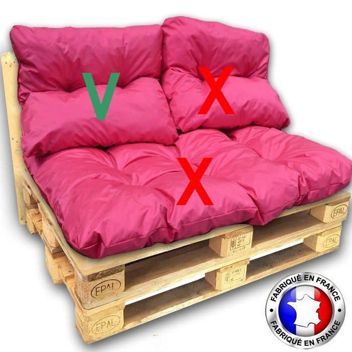 Choix B* - Coussin dossier imperméable rose...