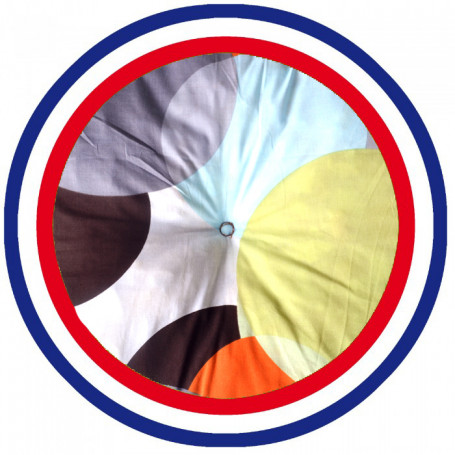 Coussin bain de soleil ronds multicolores