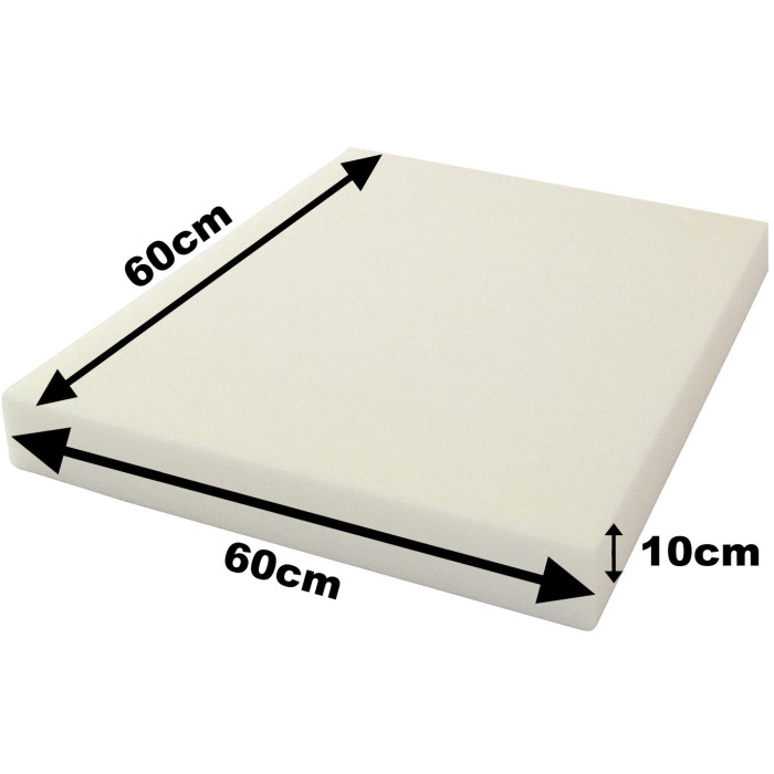 Plaque de mousse 60x60x10 cm