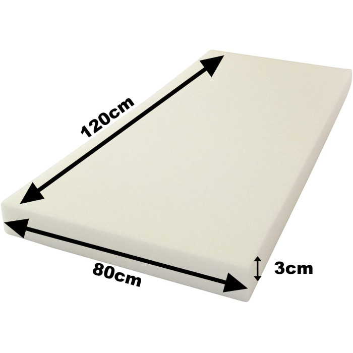 Plaque en mousse polyéther 120x80x4 cm