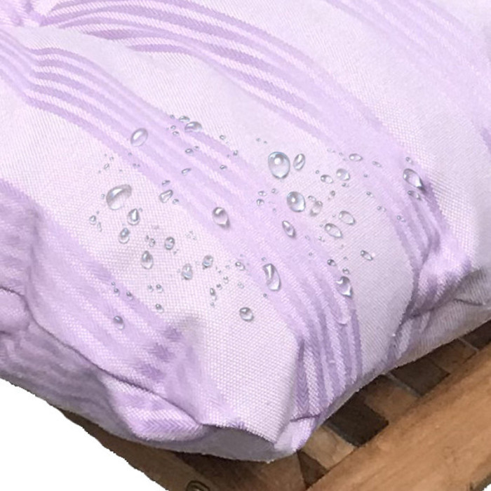 Coussin bain de soleil lignes mauves