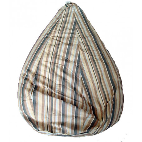 Pouf poire rayures pastel