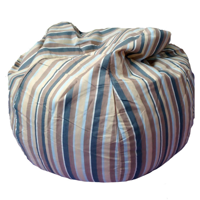 Pouf poire rayures pastel