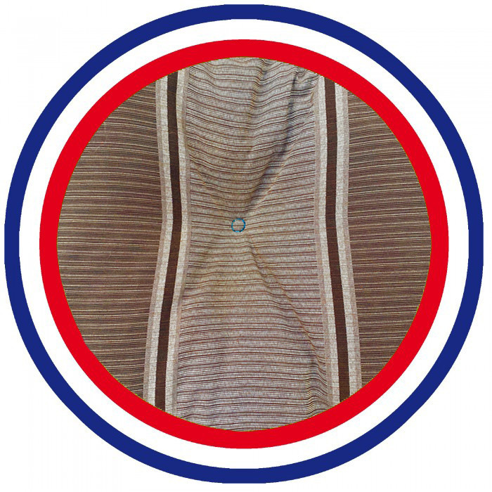 Coussin bain de soleil lignes marron