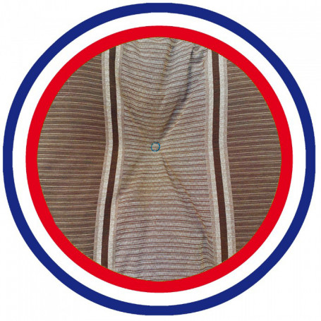 Coussin bain de soleil lignes marron