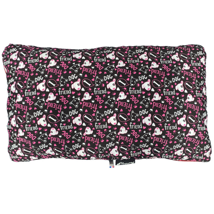 Maxi coussin pour chien Dog Friend rose 110x65 cm