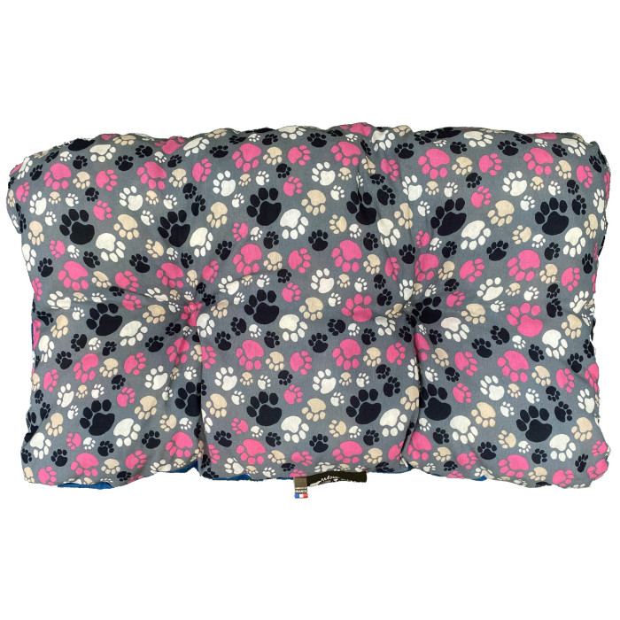 Maxi coussin pour chien motifs empreintes de...