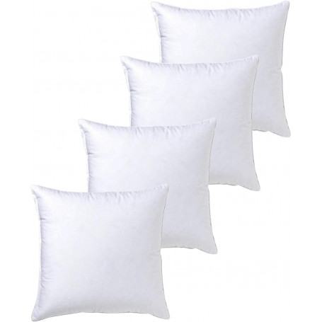 Rembourrage de coussin, 2/4/6 unités, fibre creuse de haute récupération (4, 40 x 40)