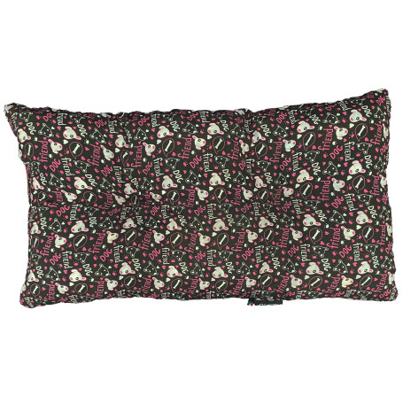Coussin géant animaux Dog Friend rose 130x80 cm