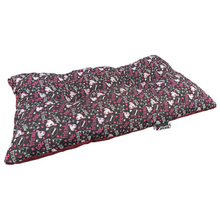 Coussin géant animaux Dog Friend rose 130x80 cm