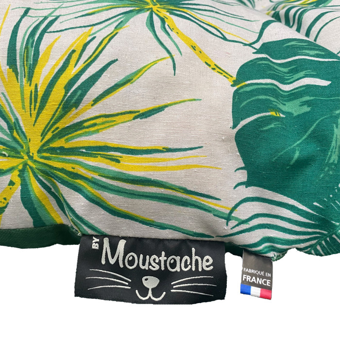 Coussin géant animaux fougères 130x80 cm