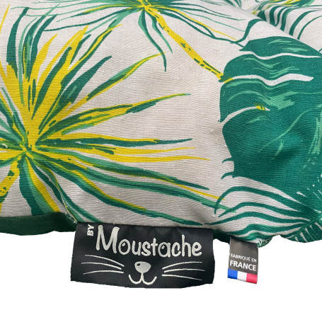 Coussin géant animaux fougères 130x80 cm