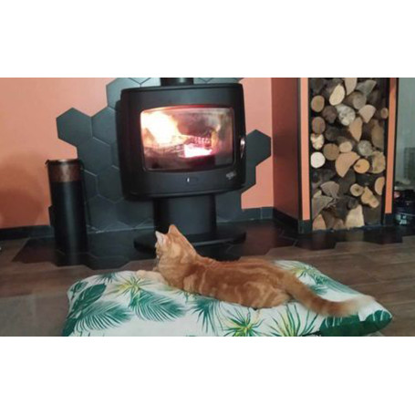 Maxi coussin pour chien fougères vertes 110x65 cm