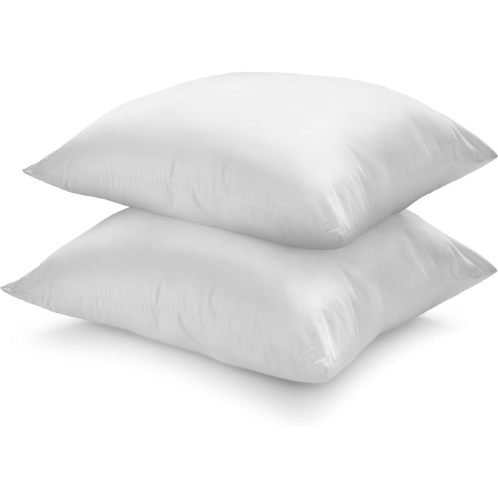 sleepling 193785 Lot de 2 oreillers Bio Coton, Remplissage de Bouteilles en Plastique recyclées