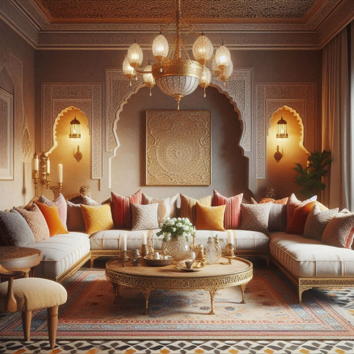 Mousse banquette salon oriental sedari
