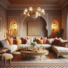 Mousse banquette salon oriental sedari