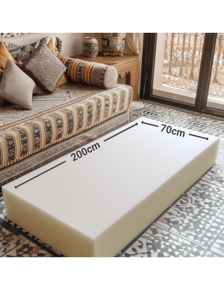 Mousse canapé salon marocain sedari 200cmx70cm Olivers