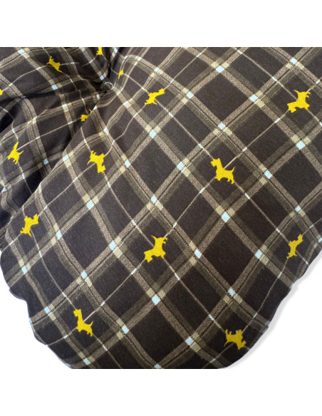 Grand coussin pour chiens marron By Moustache