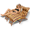 Coussin bain de soleil Olivers