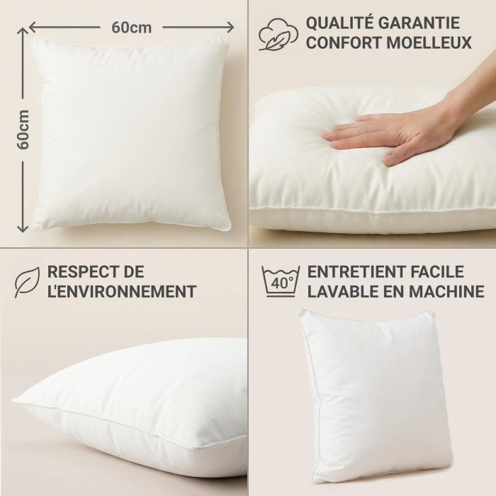 Oreiller Calinuit confort moelleux Made in France
