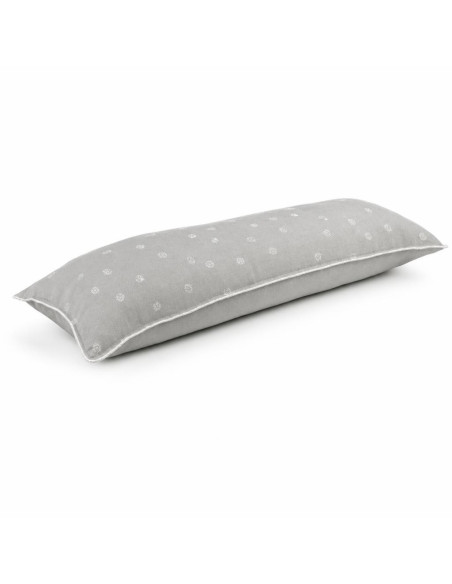 Traversin grand-mère Calinuit gris 120 cm sur fond blanc